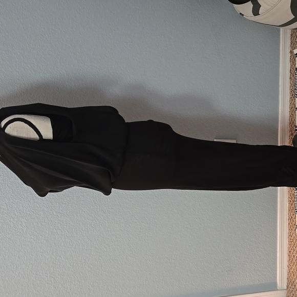 ALICE + OLIVIA Base Black Sleeveless Dress Silk Blouson Top Hem Ruchinfg Sz SM - Picture 5 of 16